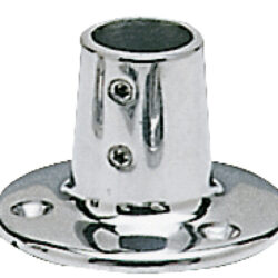 Base inox diritta 22 mm